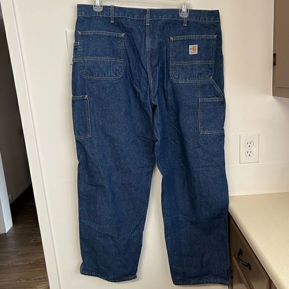 Carhartt Men's FRB13 DNM NFPA 2112 Fire Resistant Dungaree Jeans Blue Size 42x32 - Picture 4 of 9